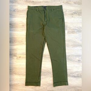 Frank & Oak Green Stretch Chino Pants